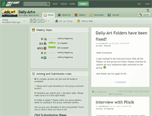 Tablet Screenshot of daily-art.deviantart.com