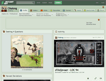 Tablet Screenshot of cikalong.deviantart.com
