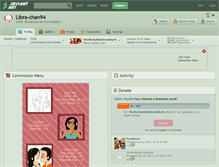Tablet Screenshot of libra-chan94.deviantart.com