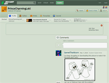 Tablet Screenshot of princecharmingloki.deviantart.com