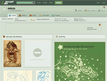 Tablet Screenshot of dailulu.deviantart.com