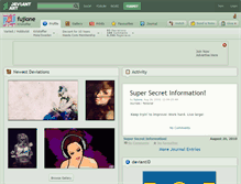 Tablet Screenshot of fujione.deviantart.com