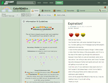 Tablet Screenshot of colorremix.deviantart.com