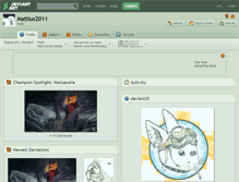 Tablet Screenshot of mattius2011.deviantart.com