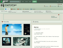 Tablet Screenshot of manganinjadragon.deviantart.com