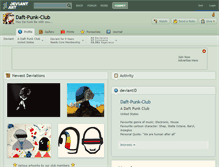 Tablet Screenshot of daft-punk-club.deviantart.com