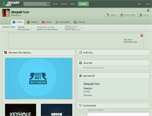 Tablet Screenshot of deepak1uw.deviantart.com