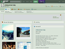 Tablet Screenshot of midsummer-day.deviantart.com