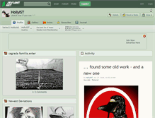 Tablet Screenshot of hollyist.deviantart.com