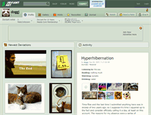 Tablet Screenshot of doggj.deviantart.com