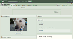 Desktop Screenshot of houndson.deviantart.com