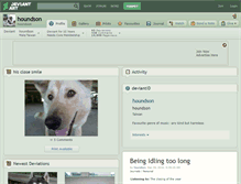 Tablet Screenshot of houndson.deviantart.com