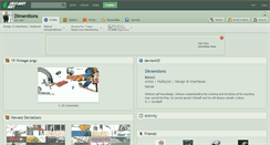 Desktop Screenshot of dimentions.deviantart.com