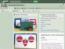 Tablet Screenshot of handmadewonderland.deviantart.com