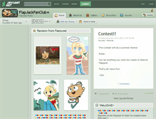 Tablet Screenshot of flapjackfanclub.deviantart.com