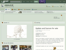 Tablet Screenshot of mimiru1618.deviantart.com