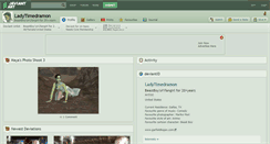Desktop Screenshot of ladytimedramon.deviantart.com