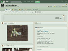 Tablet Screenshot of ladytimedramon.deviantart.com