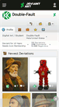 Mobile Screenshot of double-fault.deviantart.com