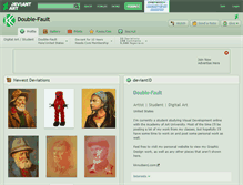 Tablet Screenshot of double-fault.deviantart.com
