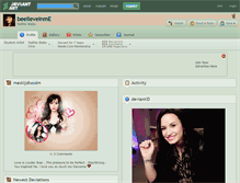 Tablet Screenshot of beelieveinme.deviantart.com