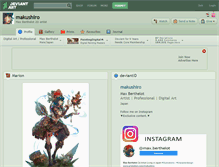 Tablet Screenshot of makushiro.deviantart.com