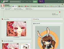 Tablet Screenshot of minore.deviantart.com