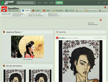 Tablet Screenshot of fayedilion.deviantart.com