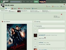 Tablet Screenshot of lola-de-vamp.deviantart.com