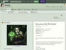 Tablet Screenshot of miraniel.deviantart.com
