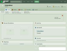 Tablet Screenshot of holandaluz.deviantart.com