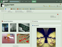 Tablet Screenshot of hayden778899.deviantart.com
