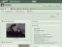 Tablet Screenshot of dust-devil.deviantart.com