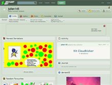 Tablet Screenshot of julian145.deviantart.com