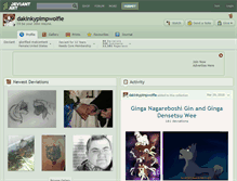 Tablet Screenshot of dakinkypimpwolfie.deviantart.com