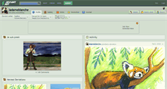 Desktop Screenshot of ladameblanche.deviantart.com