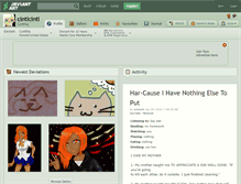 Tablet Screenshot of cinticinti.deviantart.com