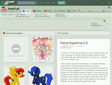 Tablet Screenshot of petalfluff.deviantart.com