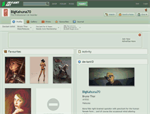 Tablet Screenshot of bigkahuna70.deviantart.com