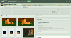 Desktop Screenshot of demonicvampyrewolf.deviantart.com