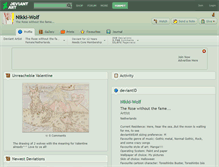 Tablet Screenshot of nikki-wolf.deviantart.com