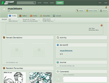 Tablet Screenshot of muscletoons.deviantart.com
