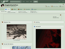 Tablet Screenshot of kingdomheartspyro.deviantart.com
