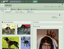Tablet Screenshot of crazywave.deviantart.com