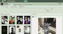 Desktop Screenshot of murderist.deviantart.com