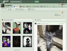 Tablet Screenshot of murderist.deviantart.com
