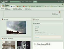 Tablet Screenshot of chudo.deviantart.com