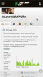 Mobile Screenshot of inlovewithawolf.deviantart.com