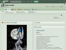 Tablet Screenshot of husky-leader.deviantart.com