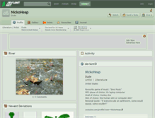 Tablet Screenshot of nickoheap.deviantart.com